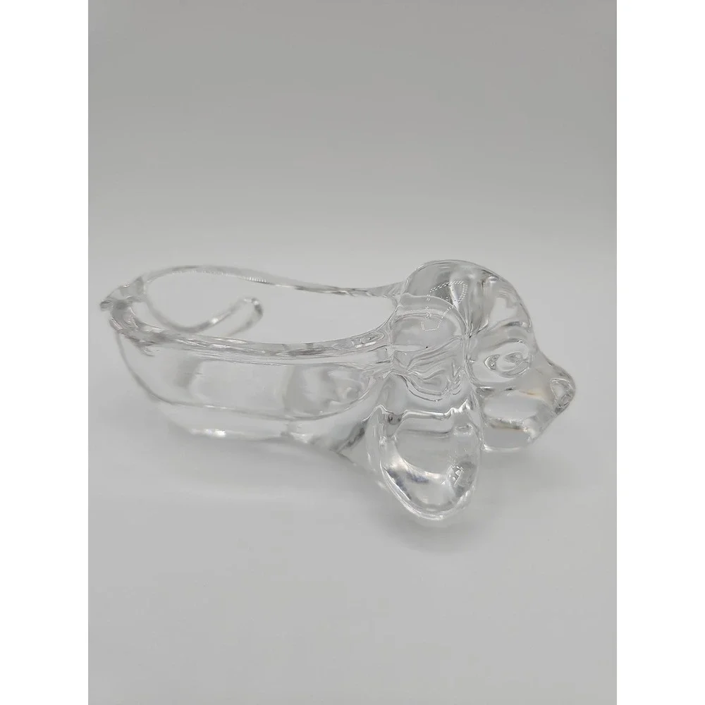 Full Lead Crystal Bassett Dog Ashtray - Trinket Dish/Bowl 5x1.5